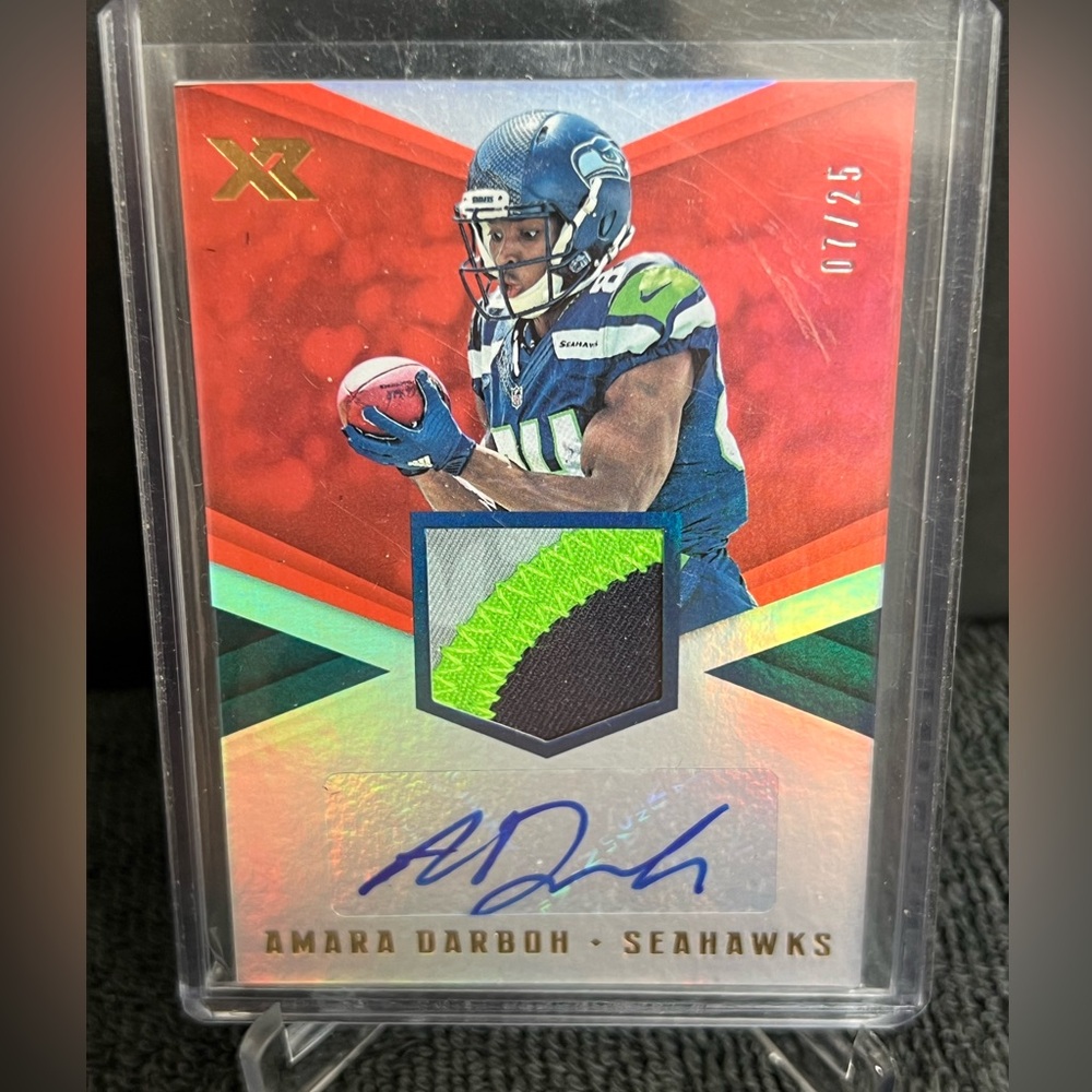 RED 2017 Panini XR #RSA-AD Amara Darboh RC Patch Auto #/25 Rookie Autograph
